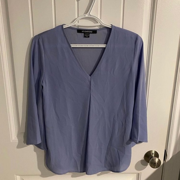 Periwinkle Blue Blouse - Picture 1 of 3